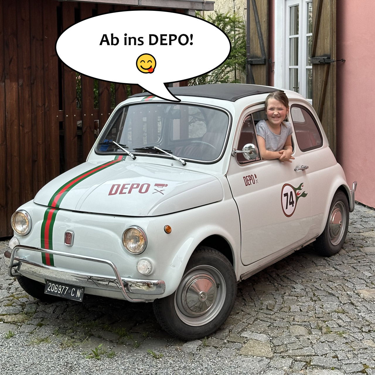 Dekoration im DEPO-Garten